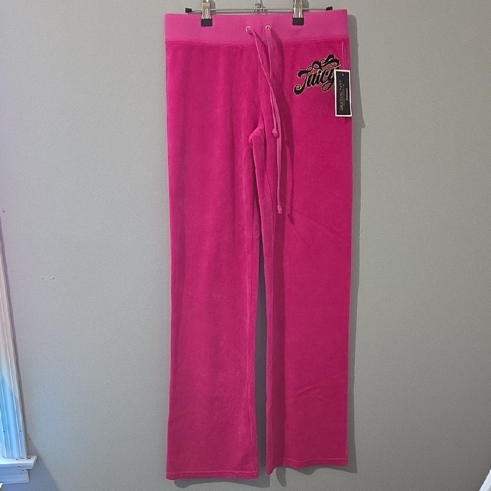 Juicy Couture Fuchsia Velour Trousers